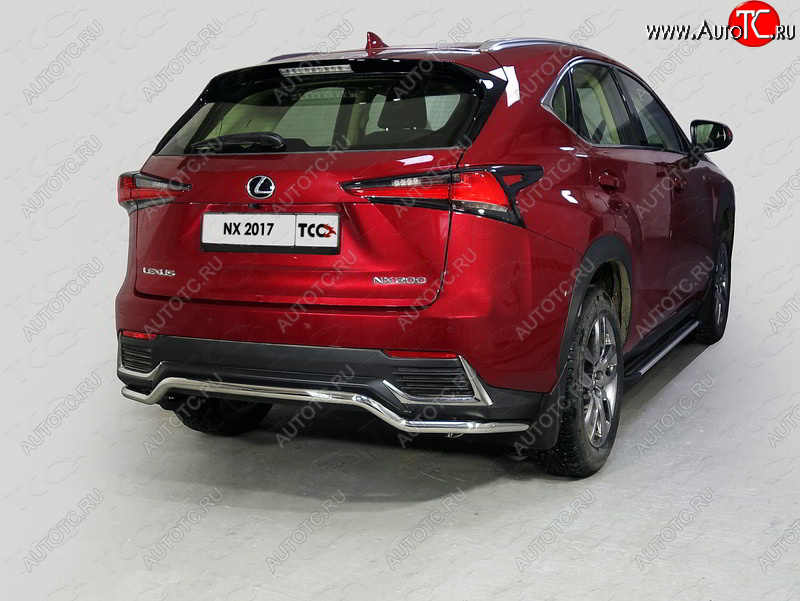17 649 р. Защита задняя (нержавейка d42,4 мм) кроме F-Sport, ТСС Тюнинг Lexus NX200 Z10 рестайлинг (2017-2021)  с доставкой в г. Пермь