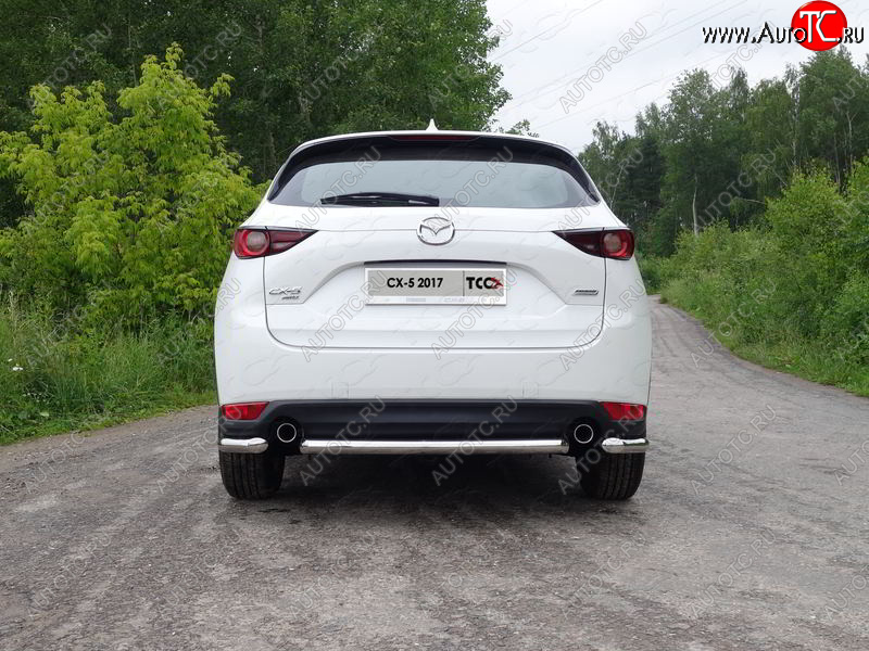13 249 р. Защита задняя (нержавейка 60,3 мм) ТСС Тюнинг  Mazda CX-5  KF (2016-2025)  с доставкой в г. Пермь