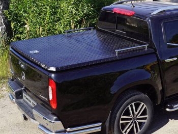 Рейлинги короткие ТСС Тюнинг Mercedes-Benz X class W470 (2017-2020) (нержавеющая сталь)