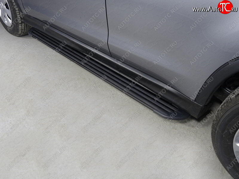 21 999 р. Пороги алюминиевые Slim Line ТСС Тюнинг  Mitsubishi ASX (2017-2020) 2-ой рестайлинг (Black)  с доставкой в г. Пермь