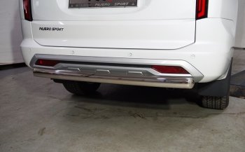 22 999 р. Защита заднего бампера (овальная, d75х42 мм) TCC  Mitsubishi Pajero Sport  QF (2019-2022) рестайлинг  с доставкой в г. Пермь. Увеличить фотографию 2