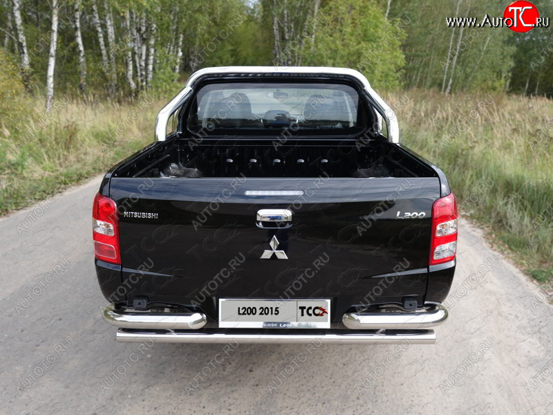 54 999 р. Защита кузова d76,1 мм (только для кузова) ТСС Тюнинг  Mitsubishi L200  5 KK,KL (2015-2019) дорестайлинг (нержавейка)  с доставкой в г. Пермь