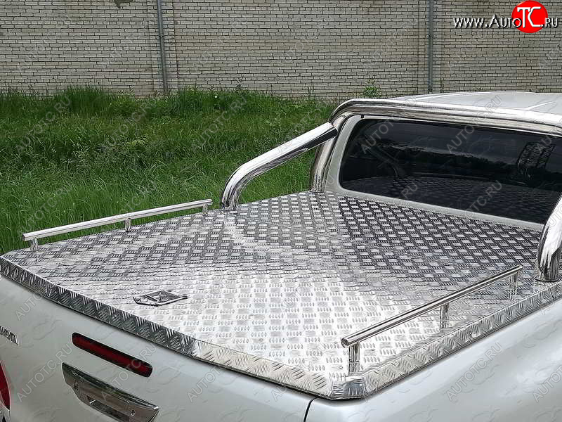 54 999 р. Защита кузова (для крышки) d71,6 мм ТСС Тюнинг  Mitsubishi L200  5 KK,KL (2015-2019) дорестайлинг (нержавейка)  с доставкой в г. Пермь