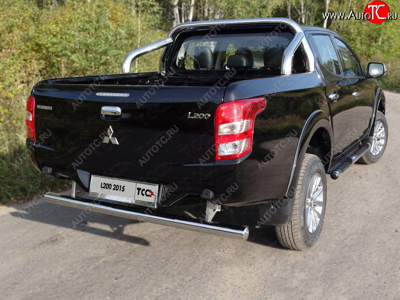 67 999 р. Защита кузова d 75х42 мм (только для кузова) ТСС Тюнинг  Mitsubishi L200  5 KK,KL (2015-2019) дорестайлинг (нержавейка)  с доставкой в г. Пермь