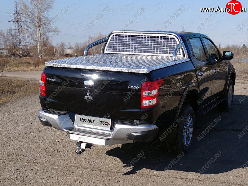 81 999 р. Защита кузова и заднего стекла (для крышки) d 75*42 мм ТСС Тюнинг  Mitsubishi L200  5 KK,KL (2015-2019) дорестайлинг (нержавейка)  с доставкой в г. Пермь