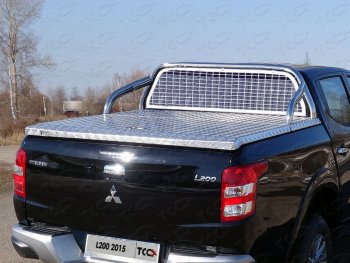 Защита кузова и заднего стекла (для крышки) d 75*42 мм ТСС Тюнинг Mitsubishi L200  5 KK,KL (2018-2022) рестайлинг (нержавейка)