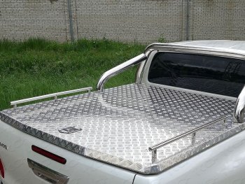 Рейлинги длинные ТСС Тюнинг Mitsubishi L200  5 KK,KL (2018-2022) рестайлинг (нержавейка)