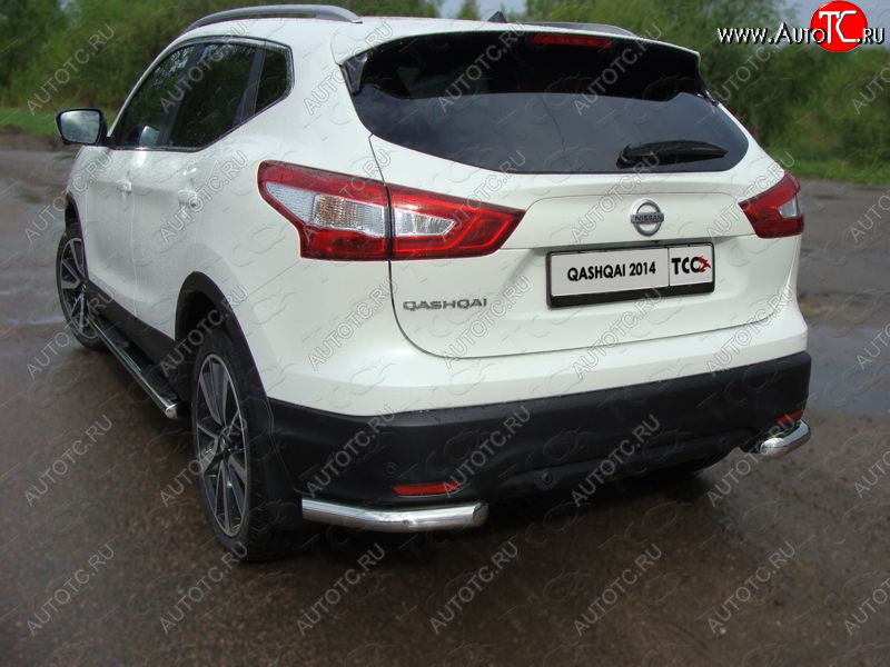 15 999 р. Защита заднего бампера (уголки, d60,3 мм) TCC Nissan Qashqai 2 J11 дорестайлинг (2013-2019)  с доставкой в г. Пермь