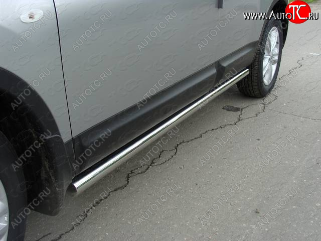 23 549 р. Защита порогов труба d60,3 мм ТСС Тюнинг  Renault Duster  HS (2010-2015) дорестайлинг (серые)  с доставкой в г. Пермь