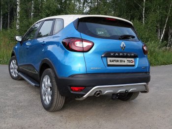 Защита задняя (нержавейка d42,4 мм), ТСС Тюнинг Renault Kaptur (2016-2020) дорестайлинг