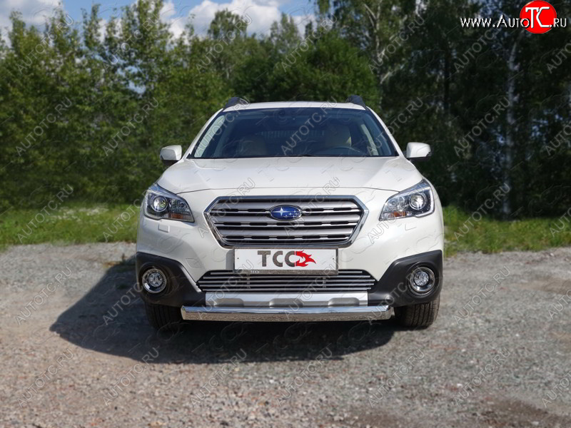5 849 р. Декоративная вставка переднего бампера ТСС Тюнинг  Subaru Outback  BS/B15 (2014-2021) дорестайлинг универсал, рестайлинг универсал (d 12 мм)  с доставкой в г. Пермь