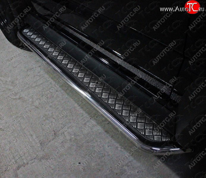 23 899 р. Пороги с площадкой 42,4 мм ТСС Тюнинг Suzuki Jimny JB64 (2018-2025) (серые)  с доставкой в г. Пермь
