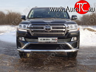 11 749 р. Декоративная вставка переднего бампера (EXECUTIVE) ТСС Тюнинг  Toyota Land Cruiser  200 (2015-2021) 2-ой рестайлинг (d 16 мм)  с доставкой в г. Пермь