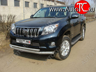 36 299 р. Защита переднего бампера нижняя d76,1*50,8 мм ТСС Тюнинг Toyota Land Cruiser Prado J150 дорестайлинг (2009-2013) (нержавейка)  с доставкой в г. Пермь