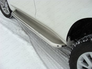 Пороги с площадкой 60,3 мм ТСС Тюнинг Toyota Land Cruiser Prado  J150 (2009-2013) дорестайлинг