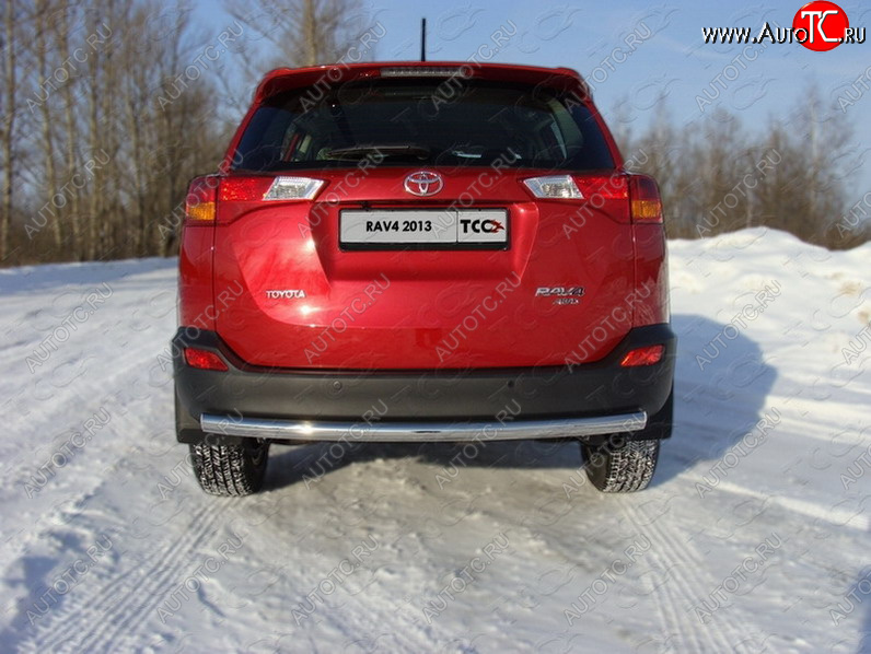 34 999 р. Защита задняя (центральная нержавейка 60,3 мм) ТСС Тюнинг  Toyota RAV4  XA40 (2012-2015) 5 дв. дорестайлинг  с доставкой в г. Пермь