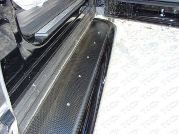 Пороги с площадкой 42,4 мм ТСС Тюнинг Toyota RAV4  XA40 (2012-2015) 5 дв. дорестайлинг