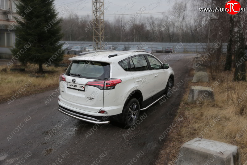 18 999 р. Защита задняя (центральная нержавейка 60,3 мм) ТСС Тюнинг Toyota RAV4 XA40 5 дв. рестайлинг (2015-2019)  с доставкой в г. Пермь
