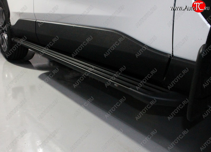 21 999 р. Пороги алюминиевые ТСС Тюнинг  Toyota RAV4  XA50 (2018-2025) 5 дв. дорестайлинг (Slim Line Black)  с доставкой в г. Пермь