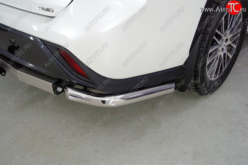 18 499 р. Защита заднего бампера (уголки, d60,3 мм) TCC Toyota Highlander XU70 (2020-2025)  с доставкой в г. Пермь