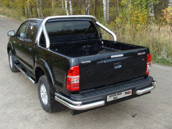 Защита кузова d76,1 мм (только для кузова) ТСС Тюнинг Toyota Hilux  AN20,AN30 (2011-2016)  2-ой рестайлинг (нержавейка)