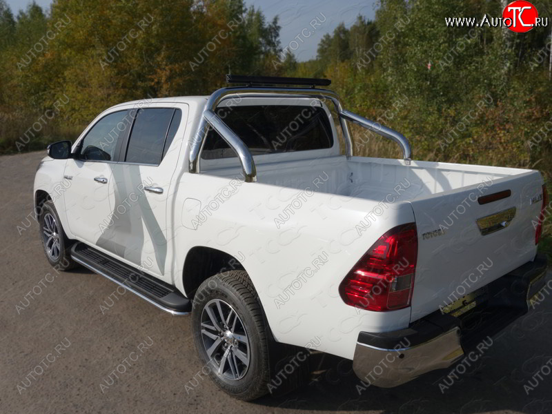 54 999 р. Защита кузова (нержавейка Ø76,1) ТСС Тюнинг  Toyota Hilux  AN120 (2016-2025) дорестайлинг, 1-ый рестайлинг, 2-ой рестайлинг (без крышки)  с доставкой в г. Пермь