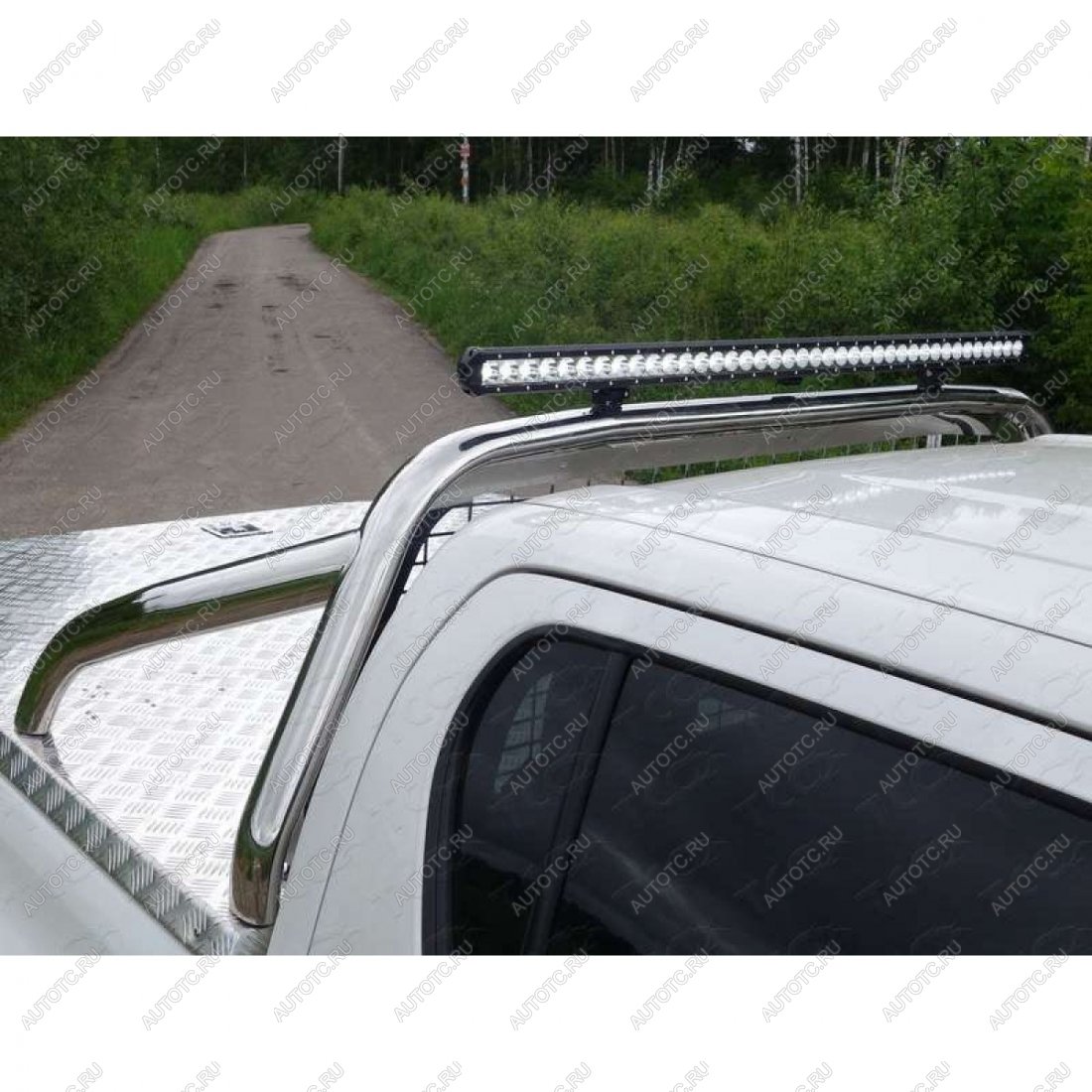 103 999 р. Защита кузова (нержавейка Ø76,1) ТСС Тюнинг  Toyota Hilux  AN120 (2016-2025) дорестайлинг, 1-ый рестайлинг, 2-ой рестайлинг (для крышки, со светодиодной фарой)  с доставкой в г. Пермь