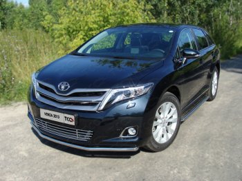 Защита переднего бампера нижняя d42,4 мм ТСС Тюнинг Toyota Venza  GV10 (2012-2016) рестайлинг (нержавейка)