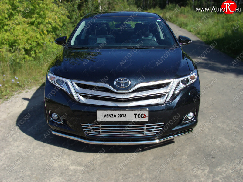 8 799 р. Декоративная вставка переднего бампера ТСС Тюнинг  Toyota Venza  GV10 (2012-2016) рестайлинг (d 12 мм)  с доставкой в г. Пермь