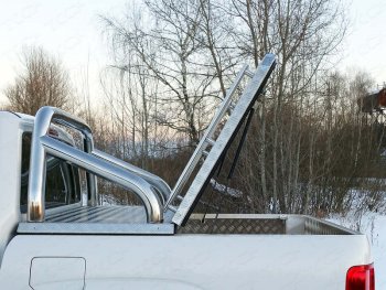 Защита кузова d76,1 мм (для крышки) ТСС Тюнинг Volkswagen Amarok (2016-2022) рестайлинг (нержавейка)