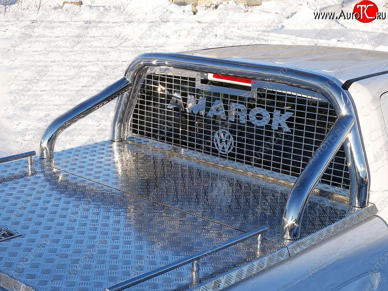 67 999 р. Защита кузова и заднего стекла (на крышку) d 76,1 мм ТСС Тюнинг  Volkswagen Amarok (2016-2022) рестайлинг (нержавейка)  с доставкой в г. Пермь