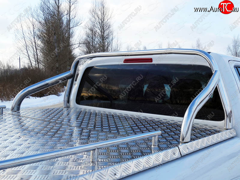 67 999 р. Защита кузова d 75х42 мм (для крышки) ТСС Тюнинг  Volkswagen Amarok (2016-2022) рестайлинг (нержавейка)  с доставкой в г. Пермь