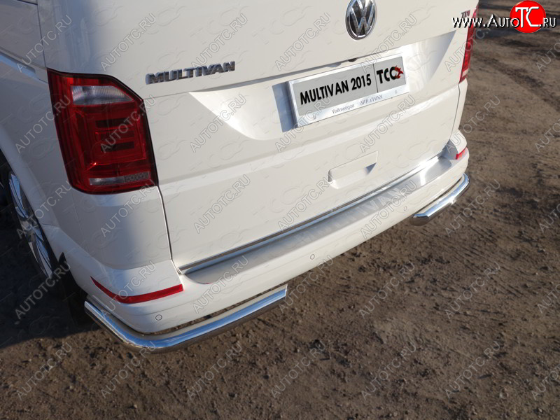 21 999 р. Защита заднего бампера (уголки, d60,3 мм) TCC Volkswagen Multivan T6 дорестайлинг (2016-2019)  с доставкой в г. Пермь