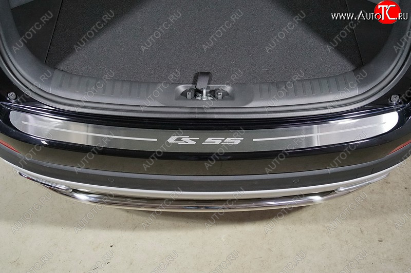 4 099 р. Накладка на задний бампер ТСС Тюнинг  Changan CS55 - CS55 Plus (лист шлифованный надпись CS55)  с доставкой в г. Пермь