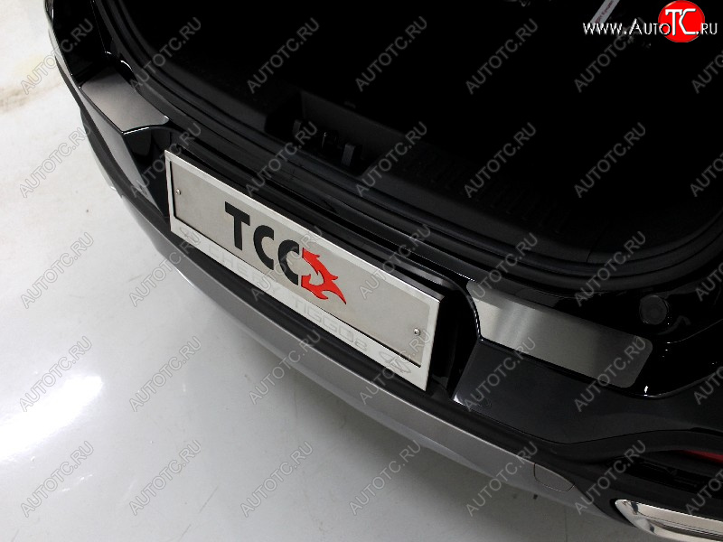 2 999 р.  Накладки на задний бампер, ТСС Тюнинг  Chery Tiggo 8  1 T18 (2019-2023) рестайлинг (лист шлифованный)  с доставкой в г. Пермь