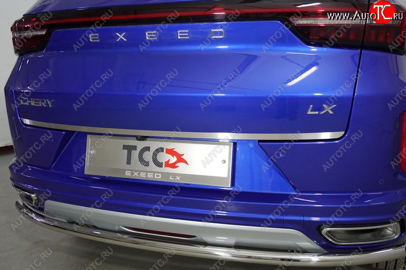 2 259 р. Накладка на заднюю дверь, ТСС Тюнинг  EXEED LX (2021-2025) 1-ый рестайлинг (Лист шлифованный)  с доставкой в г. Пермь
