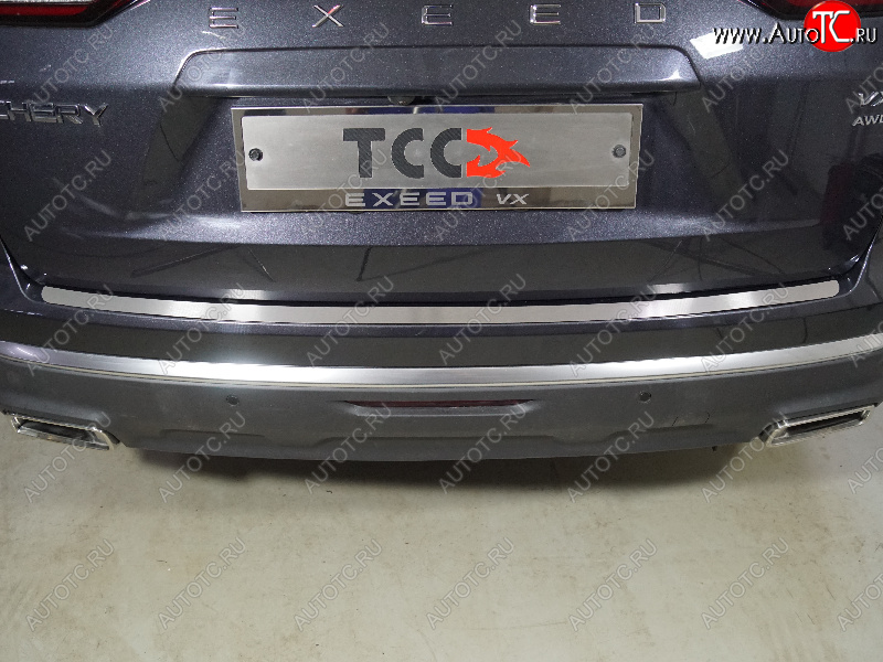 2 349 р. Накладка на задний бампер лист шлифованный, ТСС Тюнинг  EXEED VX (2020-2023) дорестайлинг (Лист шлифованный)  с доставкой в г. Пермь