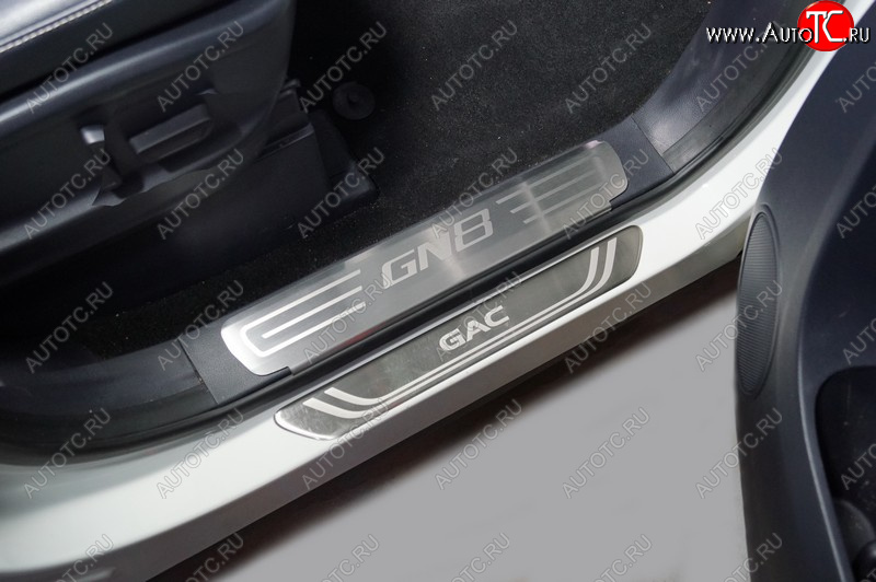 2 999 р. Накладки на пластиковые пороги, ТСС Тюнинг  GAC GN8 (2020-2023) (лист шлифованный надпись GN8)  с доставкой в г. Пермь