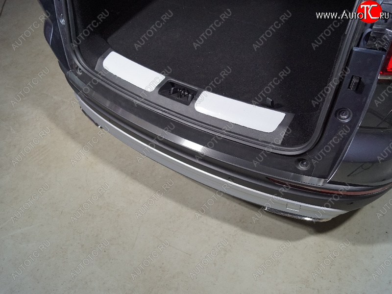 2 179 р. Накладка на задний бампер лист шлифованный, ТСС Тюнинг  Geely Atlas Pro  NL3 (2019-2025) (Лист шлифованный)  с доставкой в г. Пермь