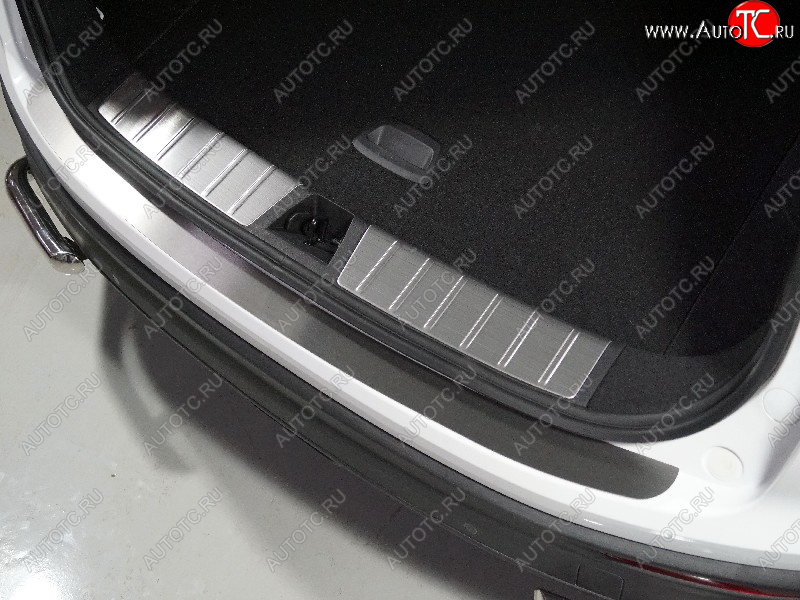 2 399 р. Накладка на задний бампер лист шлифованный, ТСС Тюнинг  Geely Coolray  SX11 (2018-2023) дорестайлинг (Лист шлифованный)  с доставкой в г. Пермь