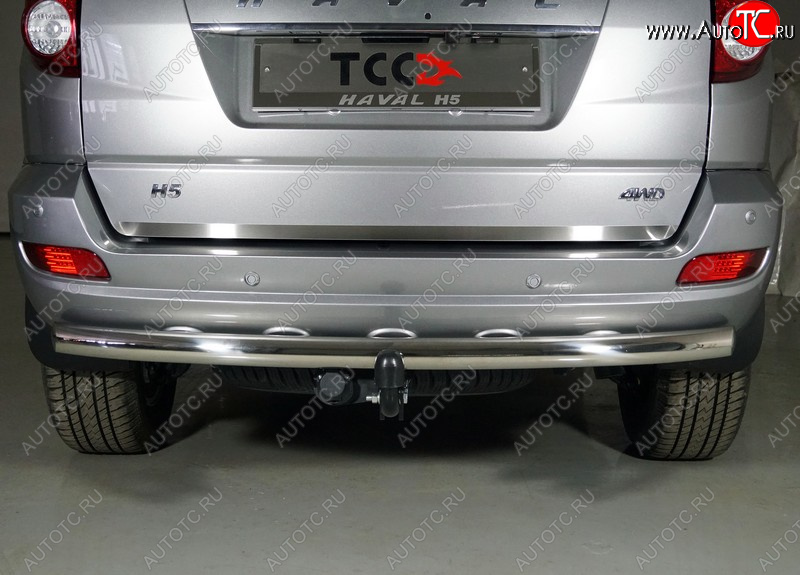 1 479 р. Накладка на заднюю дверь, ТСС Тюнинг  Haval H5 (2020-2023) рестайлинг  с доставкой в г. Пермь