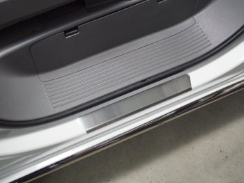 Накладки на передние пороги, ТСС Тюнинг Hyundai Staria  US4 (2021-2022) (лист шлифованный)