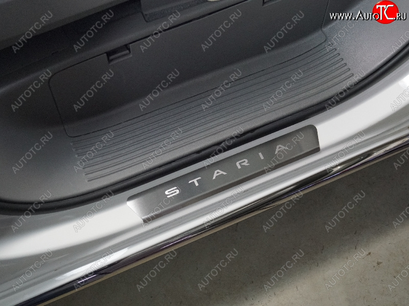 2 269 р. Накладки на передние пороги, ТСС Тюнинг Hyundai Staria US4 (2021-2022) (лист шлифованный надпись Staria) с доставкой в г. Пермь Увеличить фотографию 1 2 269 р. Накладки на передние пороги, ТСС Тюнинг Hyundai Staria US4 (2021-2022) (лист шлифованный надпись Staria) с доставкой в г. Пермь