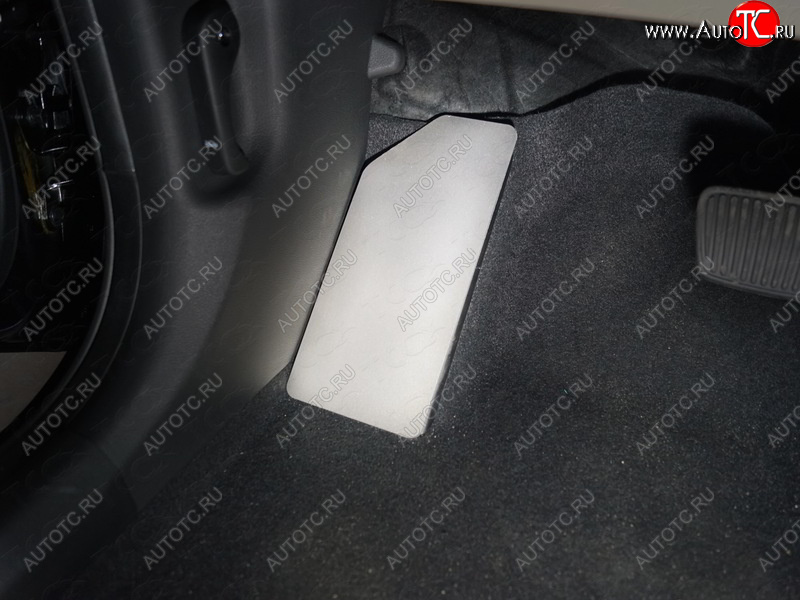 739 р. Накладка площадки левой ноги, ТСС Тюнинг  Hyundai Tucson  TL (2018-2021) рестайлинг (лист алюминий 4мм)  с доставкой в г. Пермь