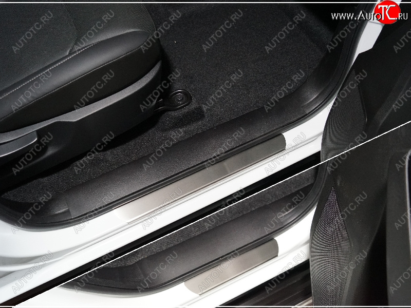 3 799 р. Накладки на пороги, ТСС Тюнинг  Isuzu D-Max  RG (2020-2023) DoubleCab (лист шлифованный)  с доставкой в г. Пермь