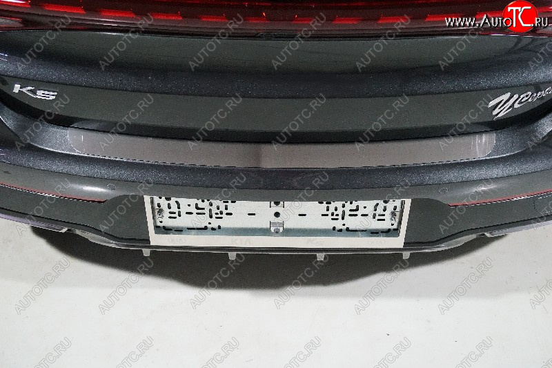 1 479 р. Накладка на задний бампер, ТСС Тюнинг  KIA K5  DL (2019-2022) (Лист шлифованный)  с доставкой в г. Пермь