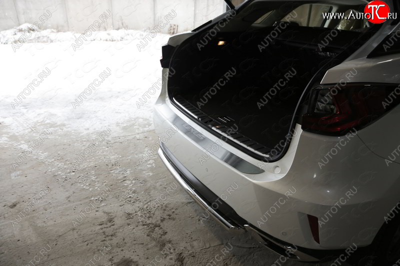 4 399 р. Накладка на задний бампер, ТСС Тюнинг  Lexus RX  200T - RX450H  AL10 (лист шлифованный надпись Lexus)  с доставкой в г. Пермь