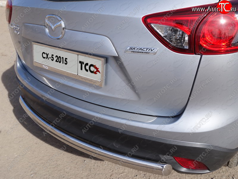 2 599 р. Накладка на задний бампер лист шлифованный 1мм Mazda CX-5 KE дорестайлинг (2011-2014) (лист шлифованный 1мм)  с доставкой в г. Пермь