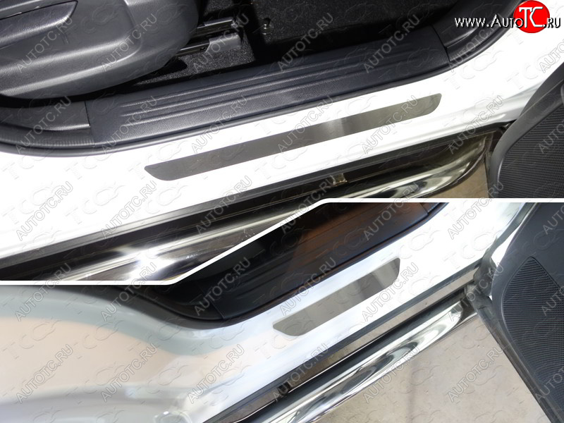 2 599 р. Накладки на пороги, ТСС Тюнинг  Mazda CX-5  KF (2016-2025) (лист шлифованный)  с доставкой в г. Пермь