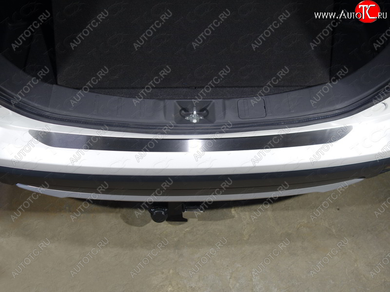 1 999 р. Накладка на задний бампер, ТСС Тюнинг  Mitsubishi Outlander  GF (2015-2018) 2-ой рестайлинг (Лист шлифованный)  с доставкой в г. Пермь